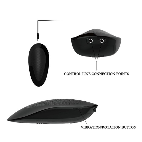 Телесный вибратор-ротатор с присоской Oliver - 19,5 см. Телесный вибратор-ротатор с присоской Oliver - 19,5 см.