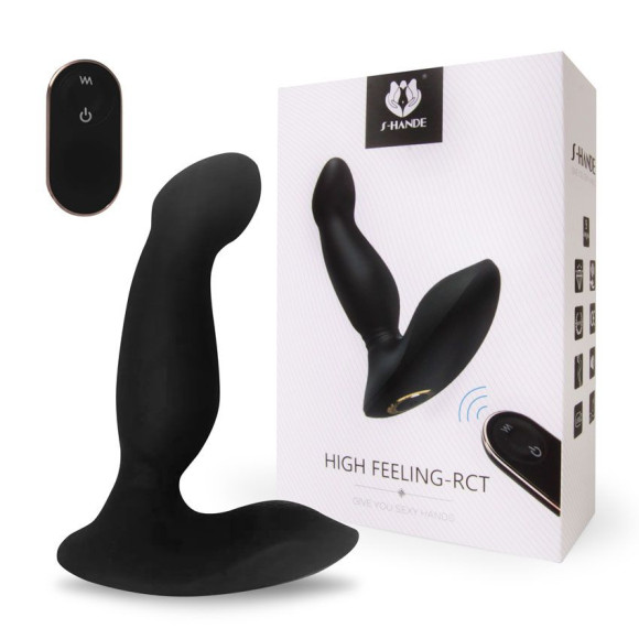 Черный массажер простаты High Feeling-RСT - 13,2 см. Черный массажер простаты High Feeling-RСT - 13,2 см.