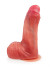 Телесный силиконовый вибратор-реалистик - 16,5 см.