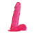 Розовый фаллоимитатор JELLY DILDO REAL RAPTURE PINK 6,5  - 16,5 см.