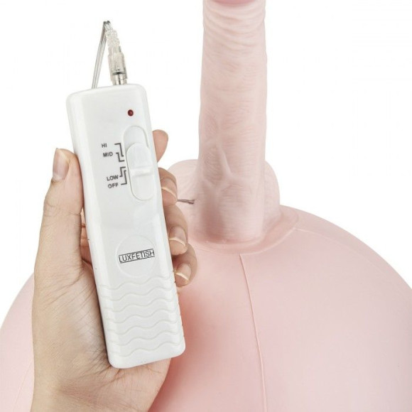 Надувной секс-мяч с реалистичным вибратором Надувной секс-мяч с реалистичным вибратором