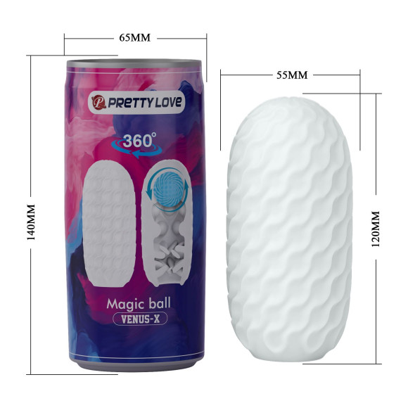 Мастурбатор с шариком внутри Magic ball Мастурбатор с шариком внутри Magic ball