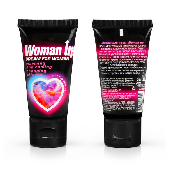 Возбуждающий крем для женщин с ароматом вишни Woman Up - 25 гр. Возбуждающий крем для женщин с ароматом вишни Woman Up - 25 гр.