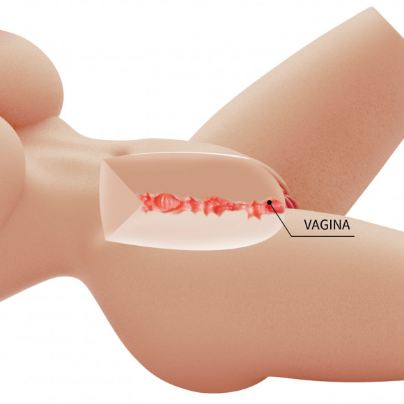 Телесный мастурбатор-торс Lily Телесный мастурбатор-торс Lily