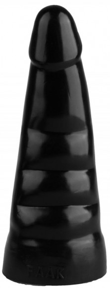 Черная анальная втулка с шипиками - 21 см. Черная анальная втулка с шипиками - 21 см.