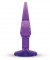 Фиолетовый анальный плаг среднего размера JAMMY JELLY ANAL MEDIUM PLUG VIOLET - 14 см.