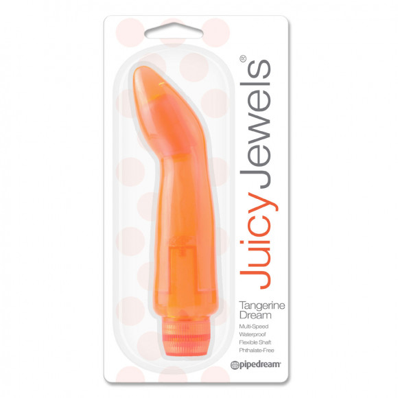 Оранжевый вибратор Tangerine Dream - 14,5 см.