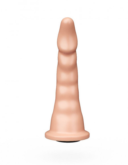 Телесная насадка на трусики харнесс Alien - 18,5 см. Телесная насадка на трусики харнесс Alien - 18,5 см.