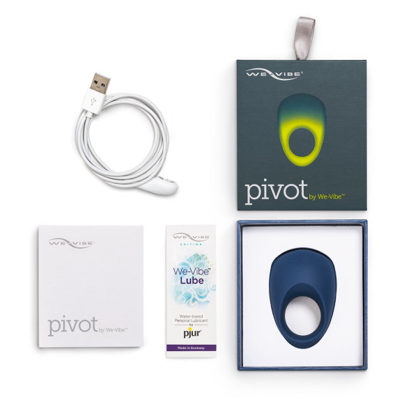 Синее эрекционное виброкольцо We-vibe Pivot Синее эрекционное виброкольцо We-vibe Pivot