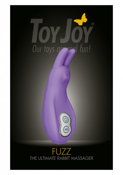 Сиреневый вибромассажер-заяц FUZZ THE ULTIMATE RABBIT - 12 см.