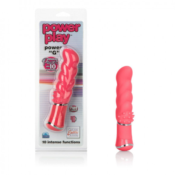Розовый вибромассажер Power Play Power G - 11,5 см. Розовый вибромассажер Power Play Power G - 11,5 см.