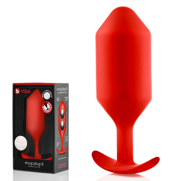 Красная пробка для ношения Snug Plug 6 - 18,5 см. Красная пробка для ношения Snug Plug 6 - 18,5 см.