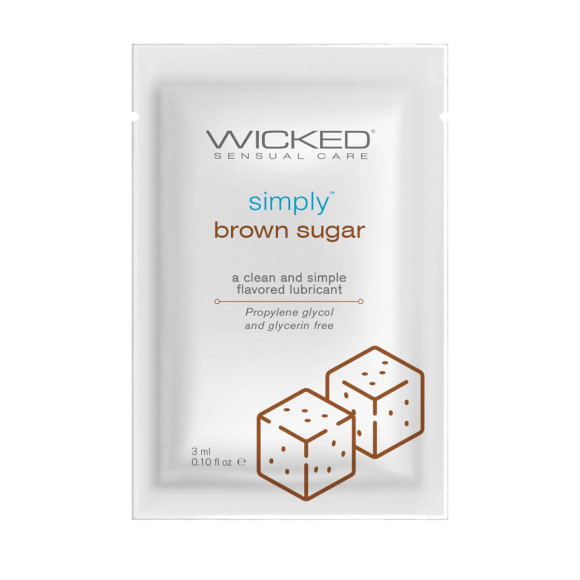 Саше лубриканта на водной основе Simply Aqua Brown Sugar с ароматом коричневого сахара - 3 мл. Саше лубриканта на водной основе Simply Aqua Brown Sugar с ароматом коричневого сахара - 3 мл.