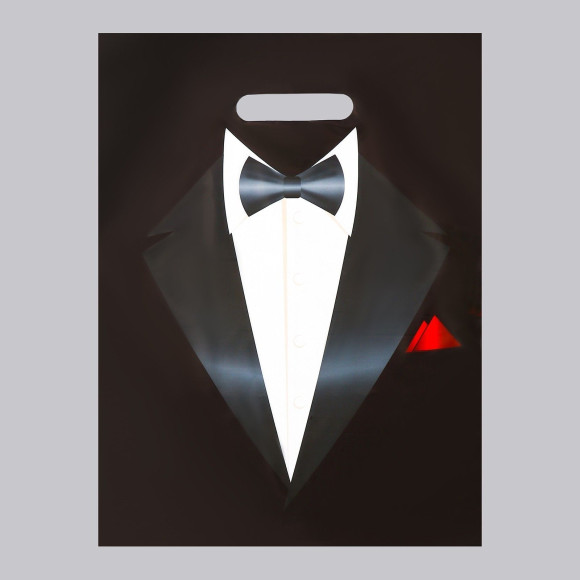 Пакет «Смокинг» полиэтиленовый с вырубной ручкой (30х40 см)