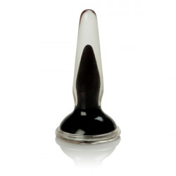 Черная анальная пробка Crystal Cote Probes