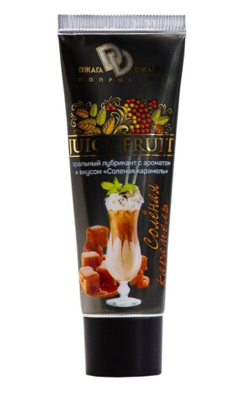 Интимный гель-смазка JUICY FRUIT с ароматом солёной карамели - 30 мл. Интимный гель-смазка JUICY FRUIT с ароматом солёной карамели - 30 мл.