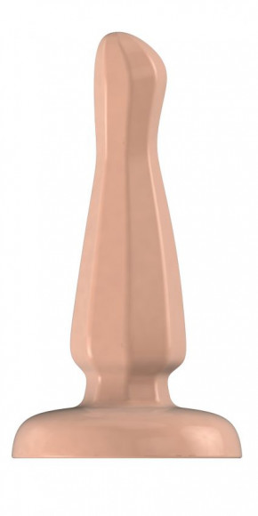 Бежевый анальный стимулятор с гранями Bottom Line Model 3 - 10,5 см. Бежевый анальный стимулятор с гранями Bottom Line Model 3 - 10,5 см.