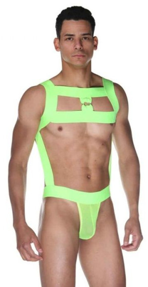 Стильное мужское боди на широких лямках Стильное мужское боди на широких лямках