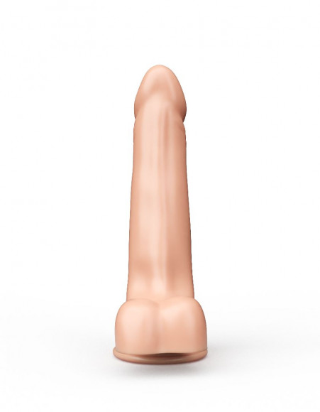 Фаллоимитатор-реалистик с мошонкой на присоске - 17,8 см. Фаллоимитатор-реалистик с мошонкой на присоске - 17,8 см.