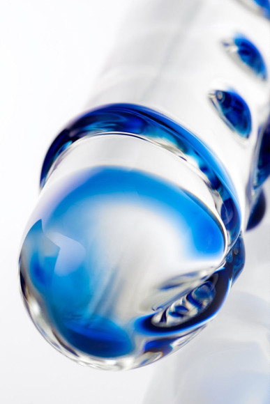 Двусторонний прозрачный фаллос из стекла - 20 см. Двусторонний прозрачный фаллос из стекла - 20 см.