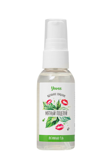 Съедобная гель-смазка Yovee «Мятный поцелуй» с Д-пантенолом и вкусом мяты - 50 мл. Съедобная гель-смазка Yovee «Мятный поцелуй» с Д-пантенолом и вкусом мяты - 50 мл.