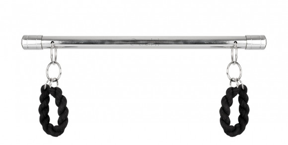 Металлическая штанга с петлями для фиксации Steel Suspension Bar with 2 Cuffs Металлическая штанга с петлями для фиксации Steel Suspension Bar with 2 Cuffs