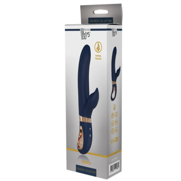 Темно-синий вибратор-кролик Atropos - 23 см. Темно-синий вибратор-кролик Atropos - 23 см.