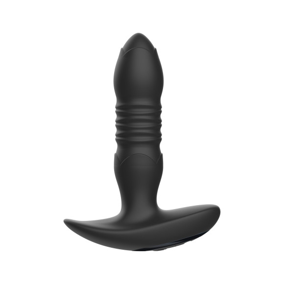Черный анальный вибромассажёр с 10 режимами возвратно-поступательных движений - 14,5 см. Черный анальный вибромассажёр с 10 режимами возвратно-поступательных движений - 14,5 см.