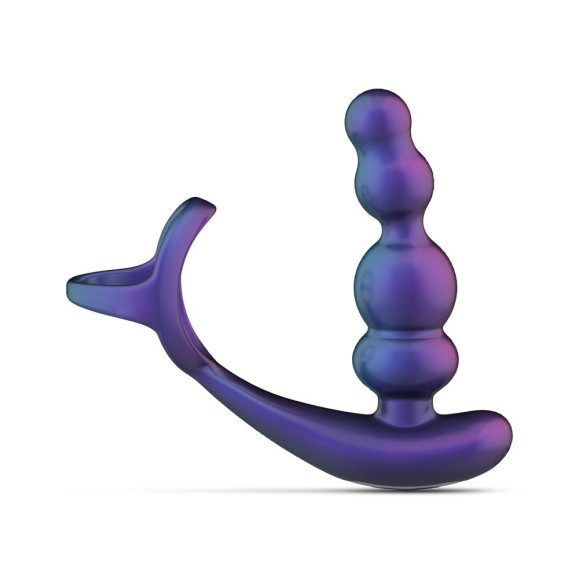 Фиолетовое эрекционное виброкольцо с анальной ёлочкой Stellar Force Фиолетовое эрекционное виброкольцо с анальной ёлочкой Stellar Force