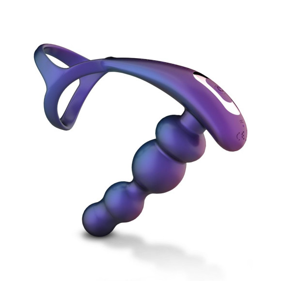 Фиолетовое эрекционное виброкольцо с анальной ёлочкой Stellar Force Фиолетовое эрекционное виброкольцо с анальной ёлочкой Stellar Force