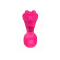 Розовый вибромассажёр с пультом дистанционного управления Розовый вибромассажёр с пультом дистанционного управления