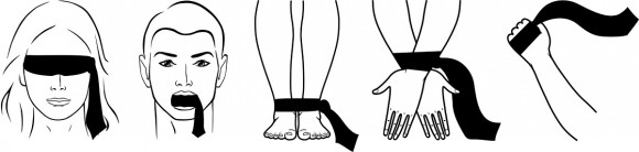 Белая лента-галстук для бандажа Tie Me Up Белая лента-галстук для бандажа Tie Me Up