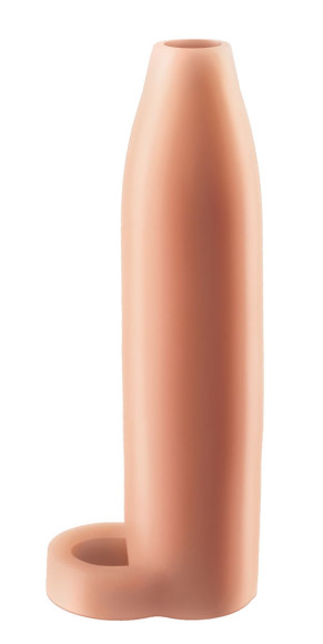 Насадка-расширитель с кольцом для подхвата мошонки Real Feel Enhancer - 14 см. Насадка-расширитель с кольцом для подхвата мошонки Real Feel Enhancer - 14 см.