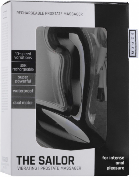 Чёрный вибромассажёр простаты The Sailor Чёрный вибромассажёр простаты The Sailor