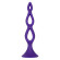 Фиолетовая анальная елочка Silicone Triple Probe - 14,5 см. Фиолетовая анальная елочка Silicone Triple Probe - 14,5 см.
