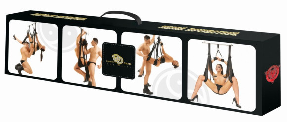 Черные любовные качели с регулируемой длиной Черные любовные качели с регулируемой длиной