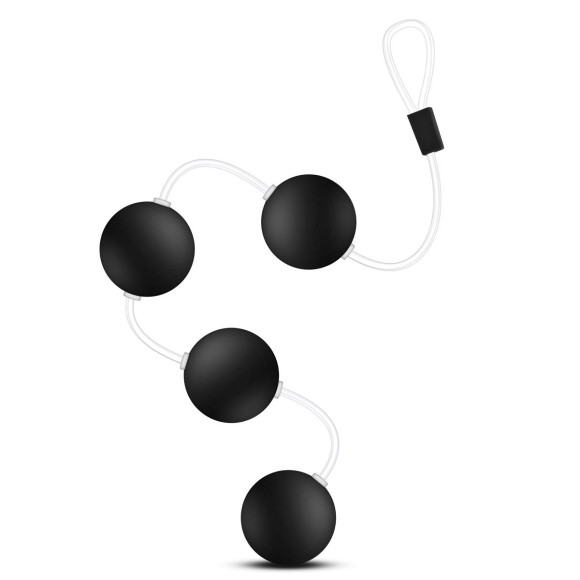 Чёрные анальные шарики Performance Pleasure Balls Чёрные анальные шарики Performance Pleasure Balls