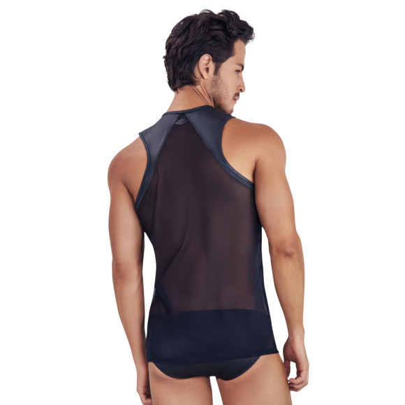 Черная прозрачная мужская майка Audacy Tank Top Черная прозрачная мужская майка Audacy Tank Top