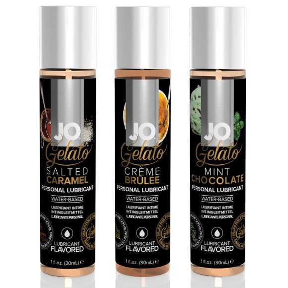 Подарочный набор вкусовых лубрикантов Tri-Me Triple Pack Gelato Подарочный набор вкусовых лубрикантов Tri-Me Triple Pack Gelato