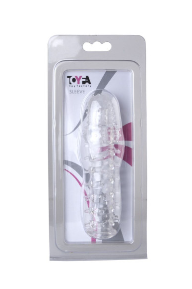 Прозрачная, закрытая насадка с шипами и точками - 13,5 см. Прозрачная, закрытая насадка с шипами и точками - 13,5 см.