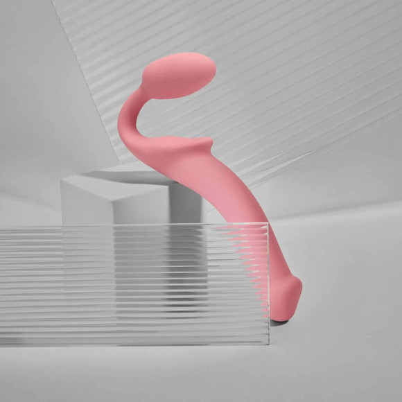 Розовый безремневой страпон Strap-on-me Semi-Realistic Bendable Strap-On size XL Розовый безремневой страпон Strap-on-me Semi-Realistic Bendable Strap-On size XL