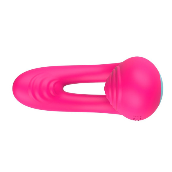 Розовое виброкольцо с пультом ДУ