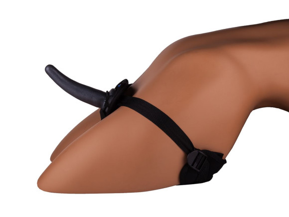 Страпон с 2 насадками и вибрацией UniStrap - 19 и 12 см. Страпон с 2 насадками и вибрацией UniStrap - 19 и 12 см.