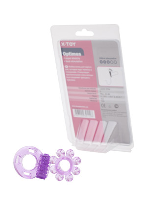Набор из двух фиолетовых эрекционных колец Optimus