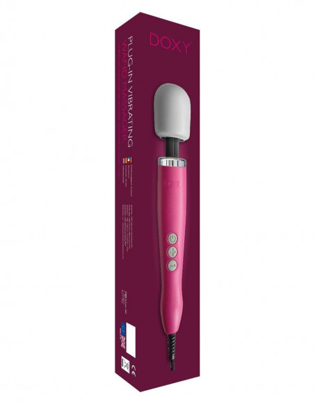 Розовый жезловый вибратор Doxy Massager - 34 см.