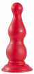 Красная анальная пробка с кончиком-шаром MENZSTUFF PAWN PROBE - 15 см.