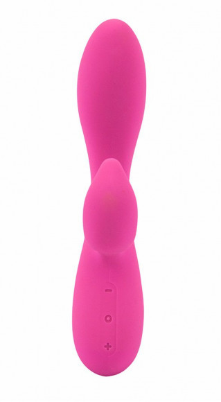 Розовый вибромассажер Lyla 6x Rabbit-Style со стимуляцией клитора - 17,8 см.