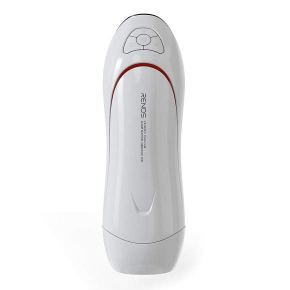 Белый вибромастурбатор со сжатием и голосовым сопровождением