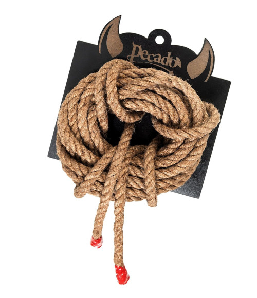 Джутовая веревка для шибари - 5 м. Джутовая веревка для шибари - 5 м.