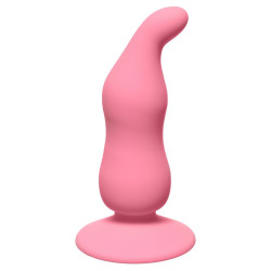Розовая анальная пробка Waved Anal Plug Pink - 11 см. Розовая анальная пробка Waved Anal Plug Pink - 11 см.
